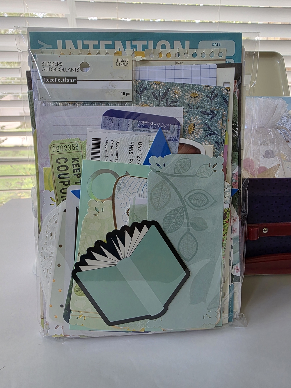 Crafting Box Filled with Mystery Scrap Paper And Ephemera - Picture 8 of 16